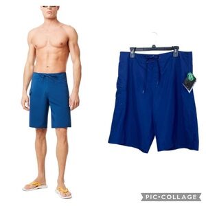 Oakley Mens Size 34” Blue Classic Board Shorts Swim Trunks Bathing Suit 10”